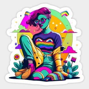 LGBTQ+ art Sticker